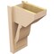 Ekena Millwork 8-in W x 12-in D x 20-in H Funston Slat Rough Cedar Woodgrain TimberThane Outlooker, Primed Tan OUTUR080X12X20FST24RCPR - alternate 3